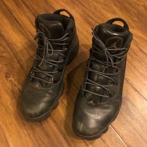Winterized Jordan 6 Boots Black/Black Sz 12
